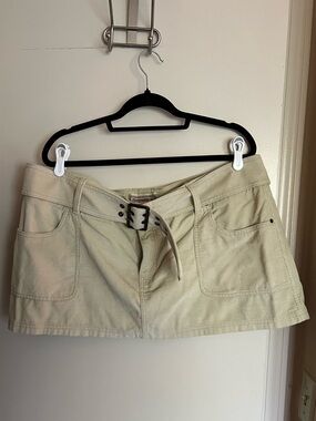 A&F Corduroy Mini Skirt with Belt